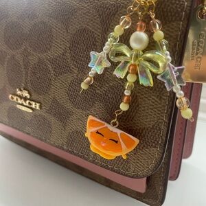 Shopkins handmade orange keychain